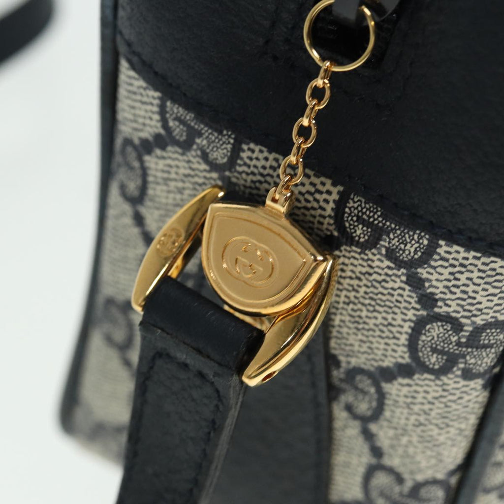 GUCCI GG Supreme Sherry Line Shoulder Bag PVC Navy Red 001 56 0860 79700