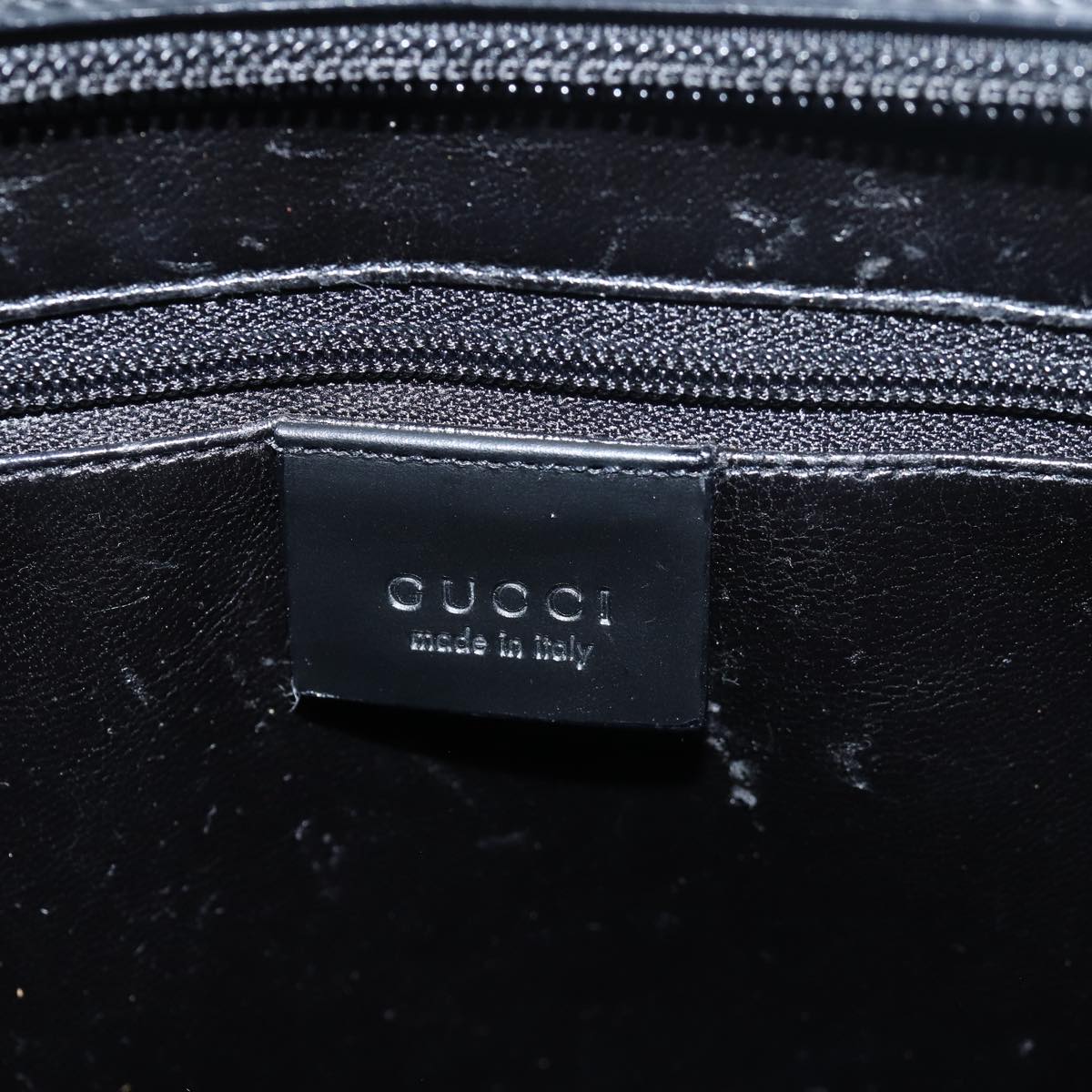 GUCCI Shoulder Bag Leather Black 001 3066 79720