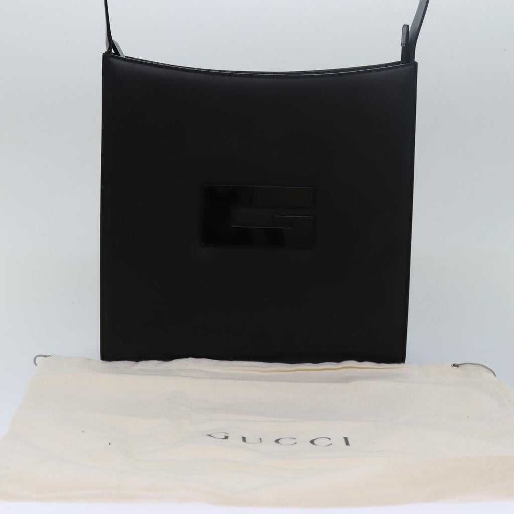 GUCCI Shoulder Bag Leather Black 001 3066 79720