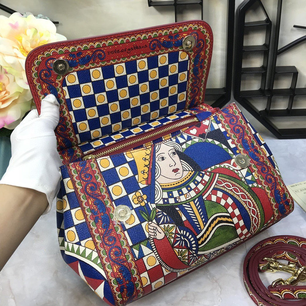 GLAMI 90s Sicily Bag With Logo Print Multicolor For Women 10.2in/26cm GLAMI
