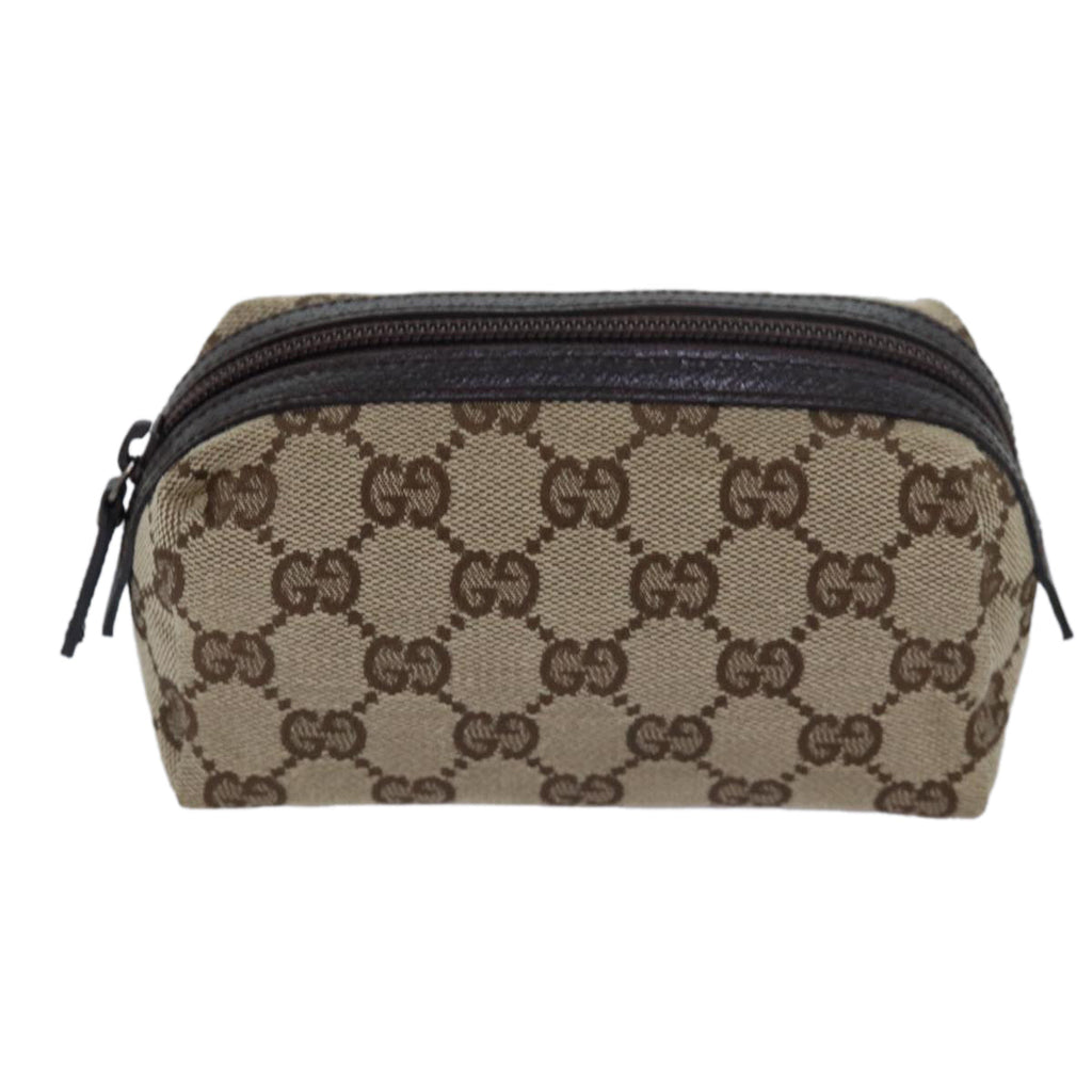 GUCCI GG Canvas Pouch Beige 29596 79742