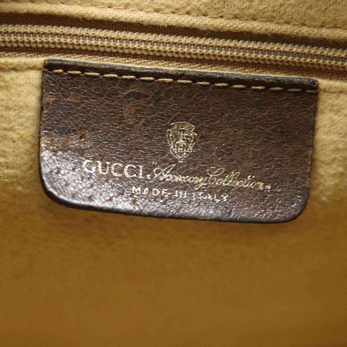 GUCCI GG Supreme Web Sherry Line Boston Bag PVC Beige Red 40 02 007 79749