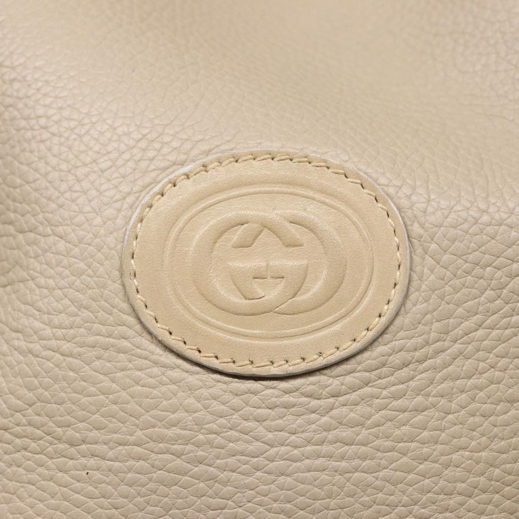 GUCCI Shoulder Bag Leather Beige 001 58 0933 79762