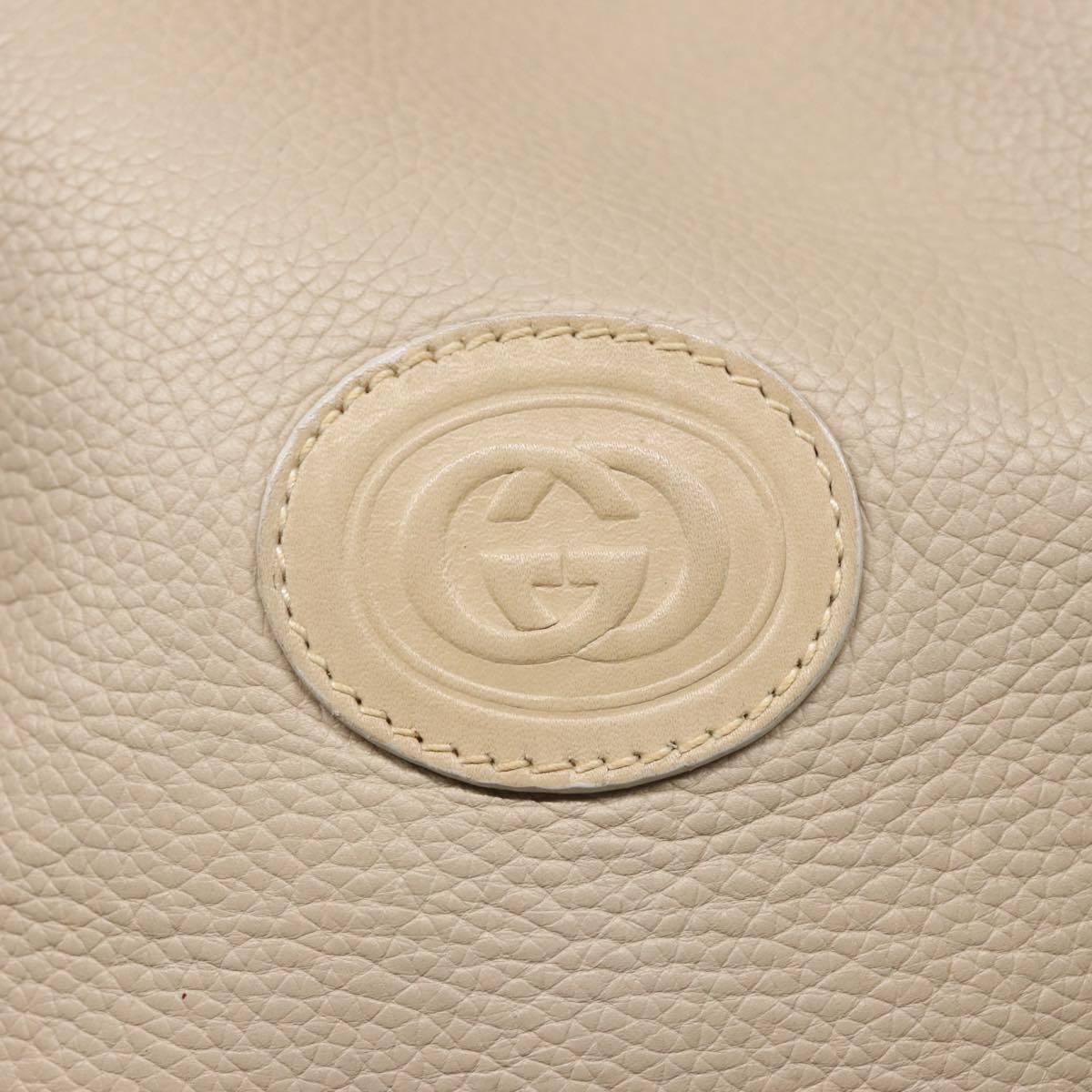 GUCCI Shoulder Bag Leather Beige 001 58 0933 79762