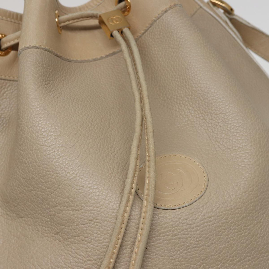 GUCCI Shoulder Bag Leather Beige 001 58 0933 79762