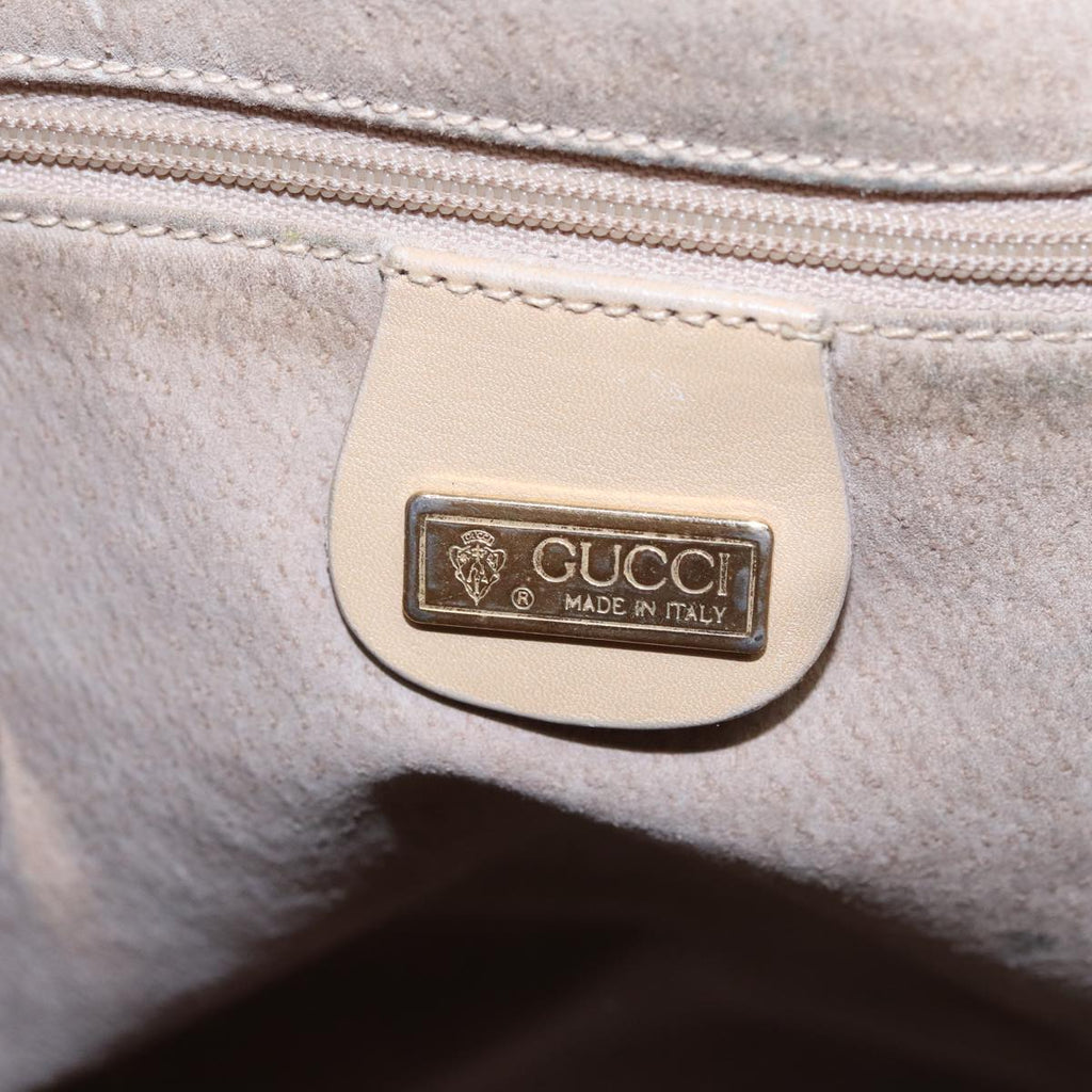 GUCCI Shoulder Bag Leather Beige 001 58 0933 79762