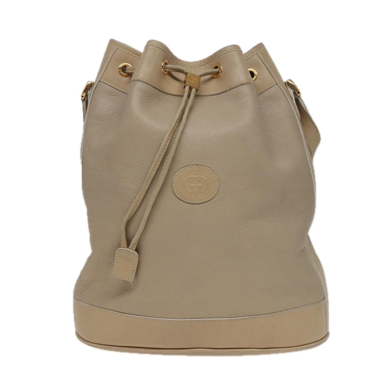 GUCCI Shoulder Bag Leather Beige 001 58 0933 79762