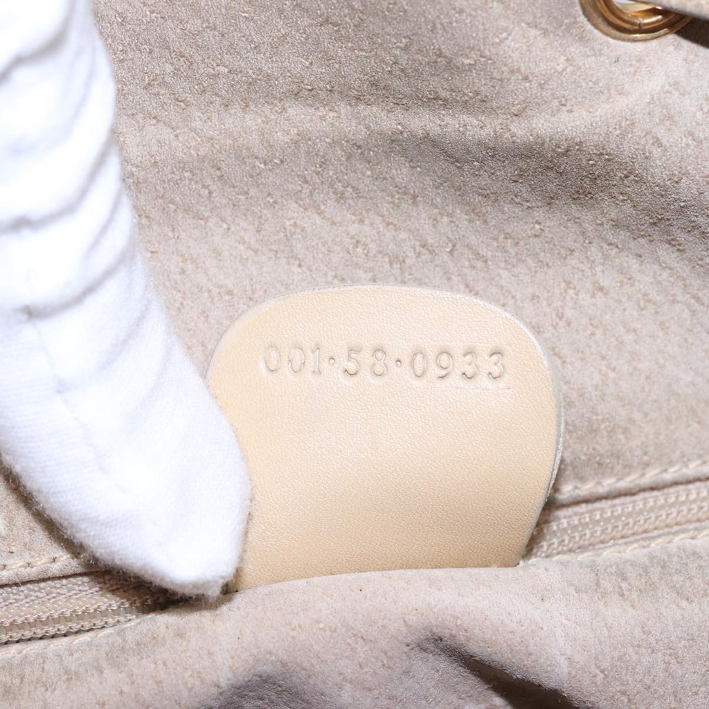 GUCCI Shoulder Bag Leather Beige 001 58 0933 79762
