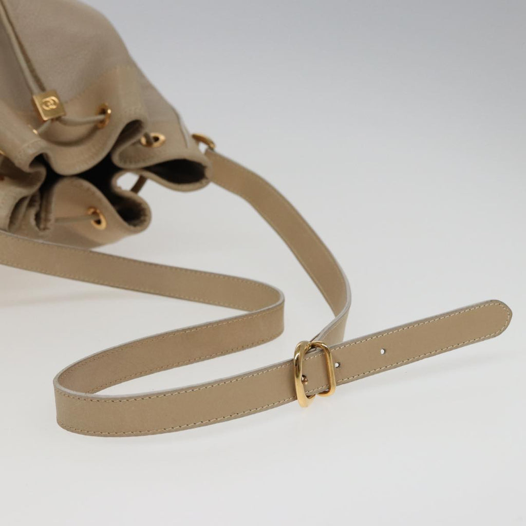 GUCCI Shoulder Bag Leather Beige 001 58 0933 79762