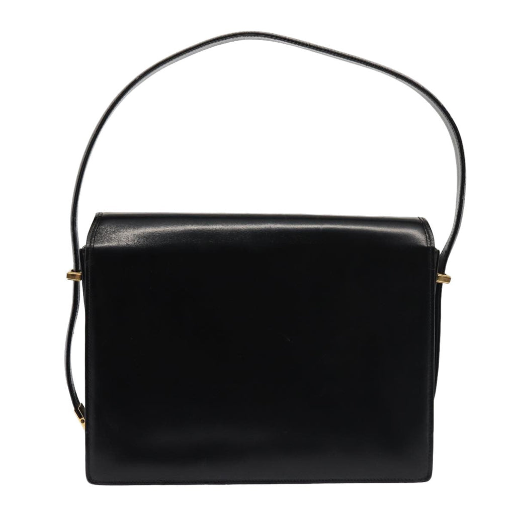 GUCCI Hand Bag Leather Black 79763
