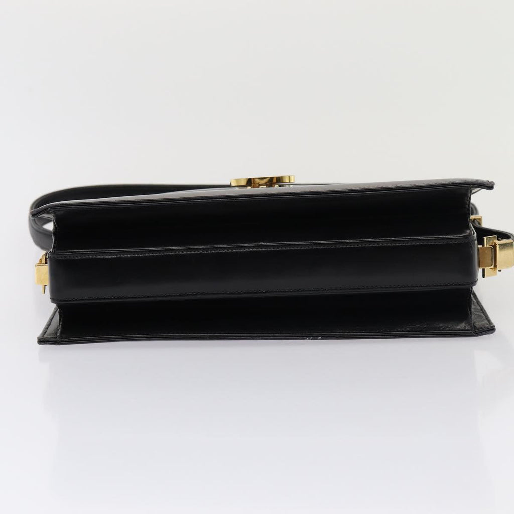 GUCCI Hand Bag Leather Black 79763