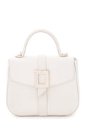 Roger Vivier White Leather Top Handle Handbag