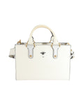 Christian Dior White Smooth Leather D-Bee Tote
