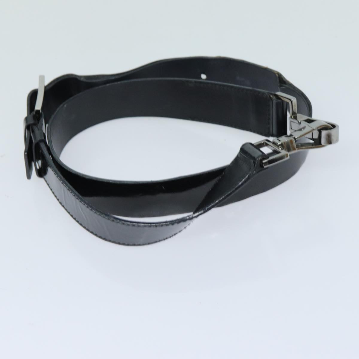 GUCCI Jackie Shoulder Bag Enamel Black 001 4272 79821