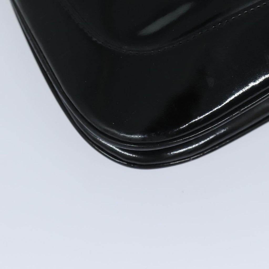 GUCCI Jackie Shoulder Bag Enamel Black 001 4272 79821
