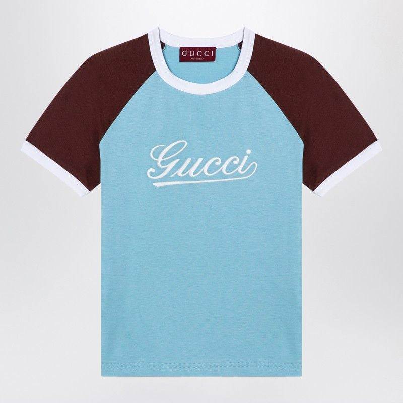 GUCCI Cotton Crew-Neck T-Shirt with Logo