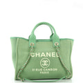 CHANEL Deauville NM Tote Mixed Fibers Small
