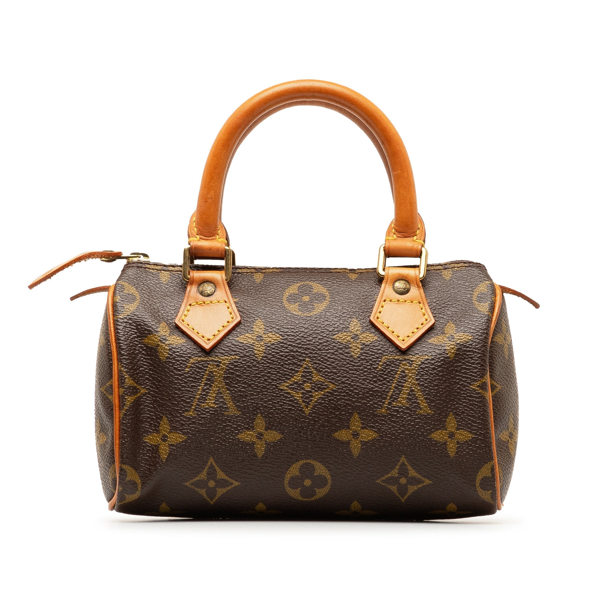 Brown Louis Vuitton Monogram Nano Speedy Bandouliere Satchel