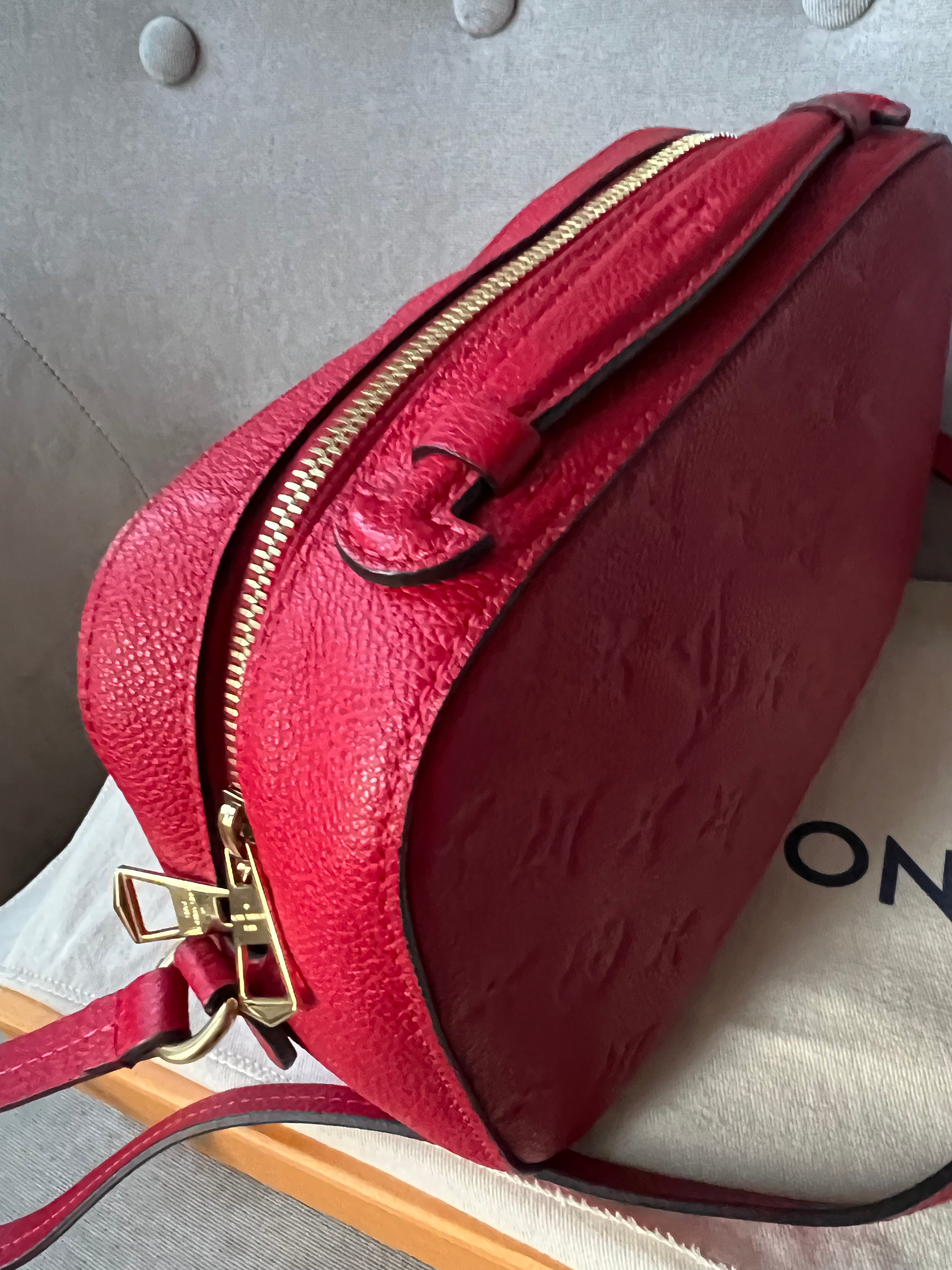 Louis Vuitton Saintonge Red Empreinte (RRP £1520)
