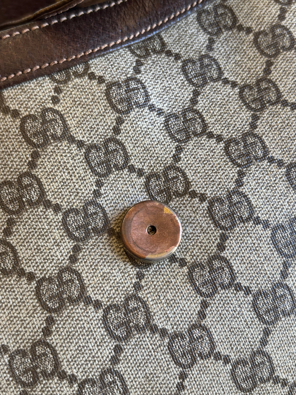 GUCCI GG Web Sherry Line Shoulder Bag