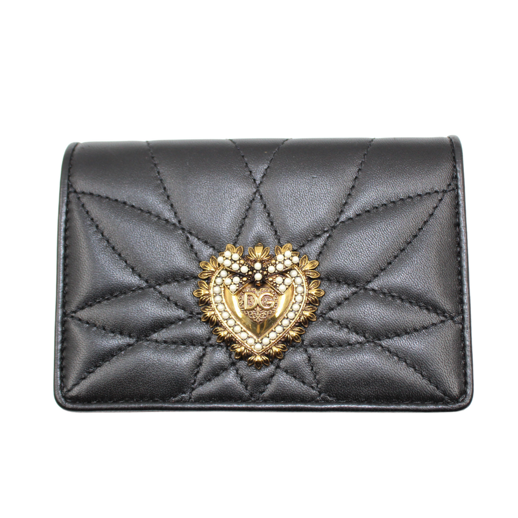 Dolce & Gabbana Wallet Black Leather Devotion