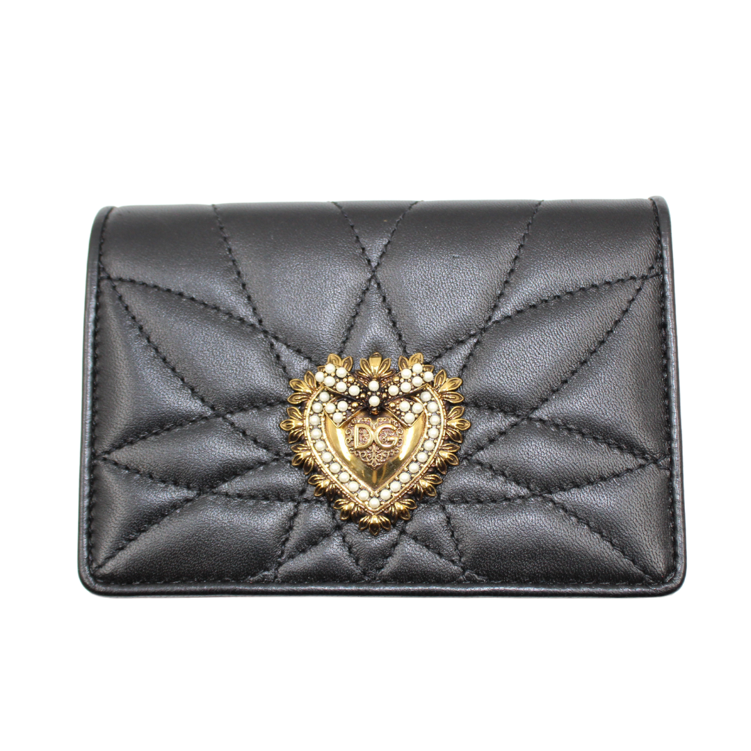 Dolce & Gabbana Wallet Black Leather Devotion