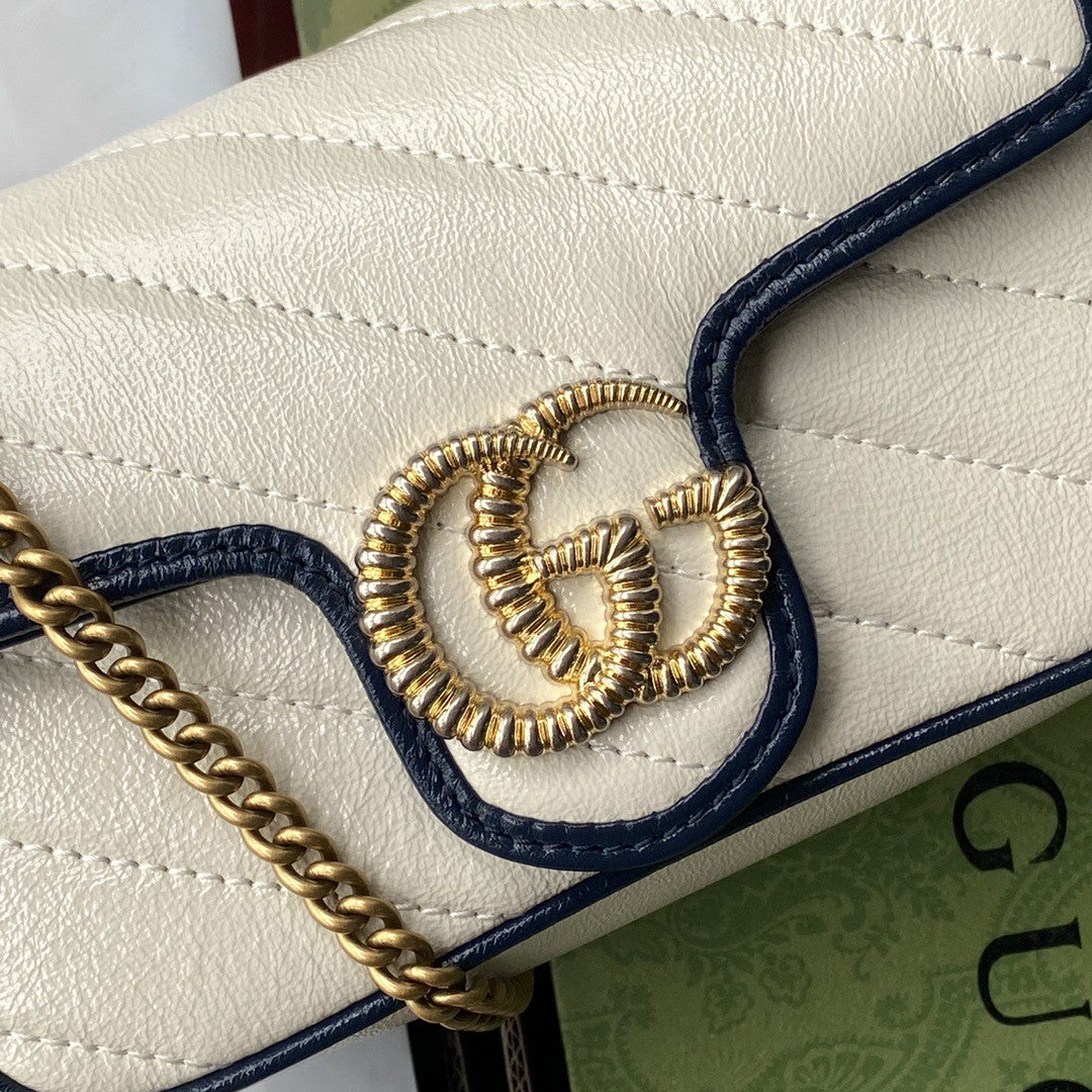 Glami Marmont Super Mini Bag White For Women 6in/16cm Glami