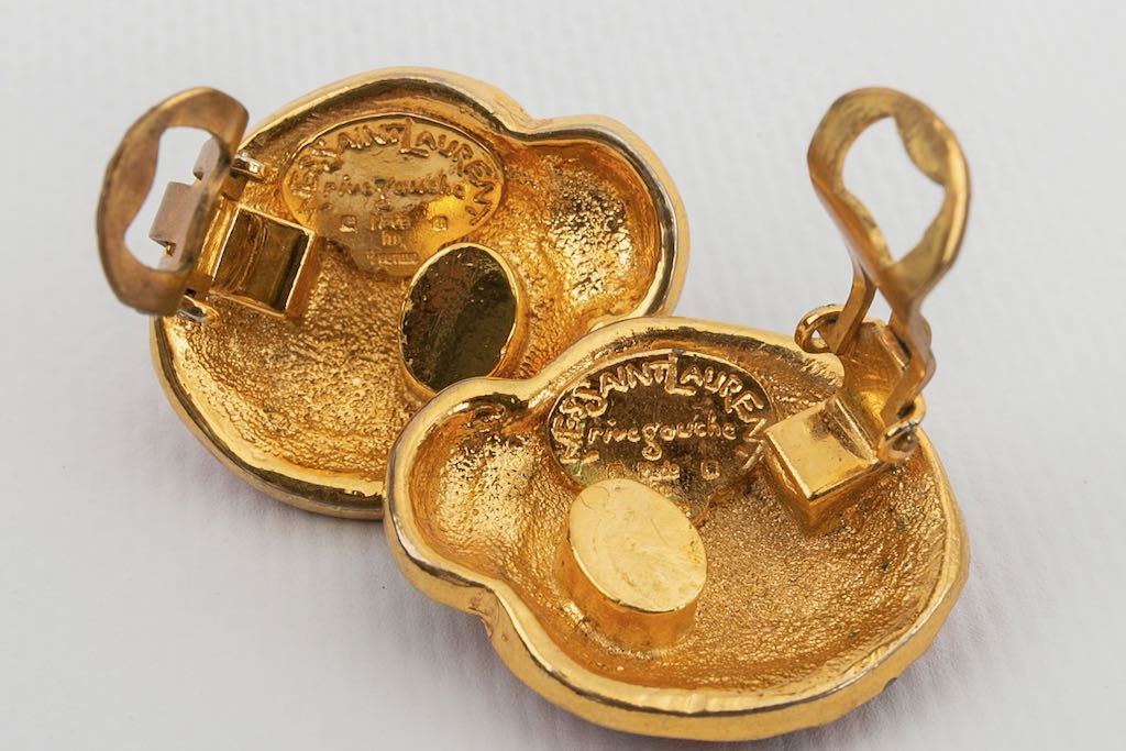 Boucles d'oreilles coccinelles Yves Saint Laurent