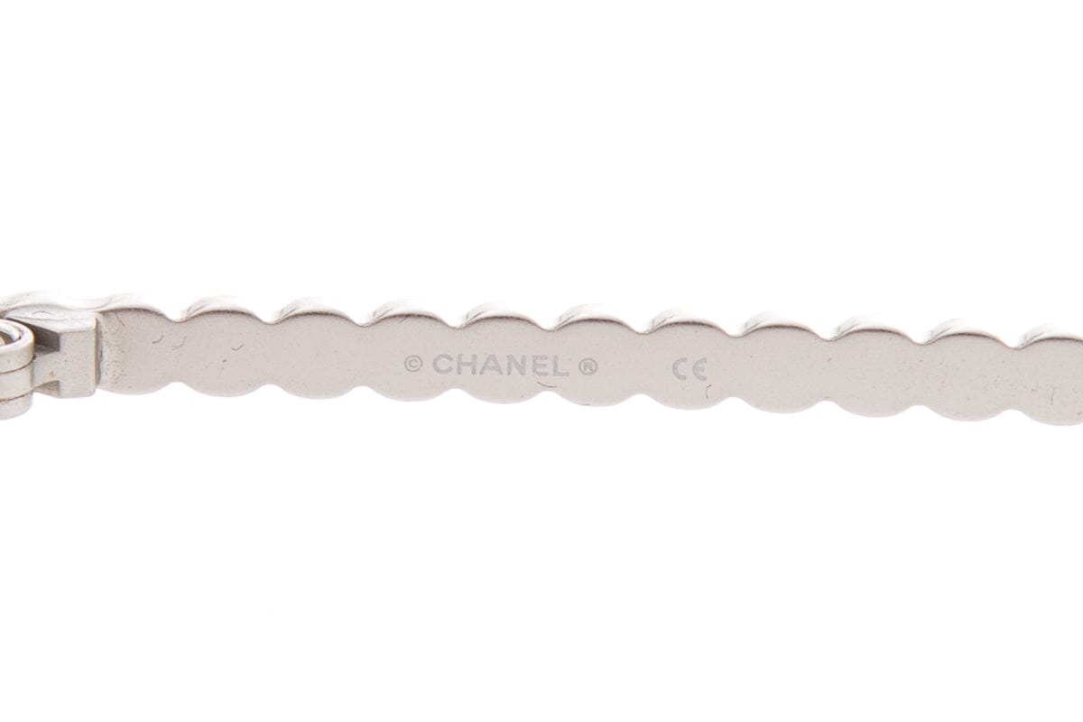 Chanel Pink Round Faux Pearl Embellished Sunglasses