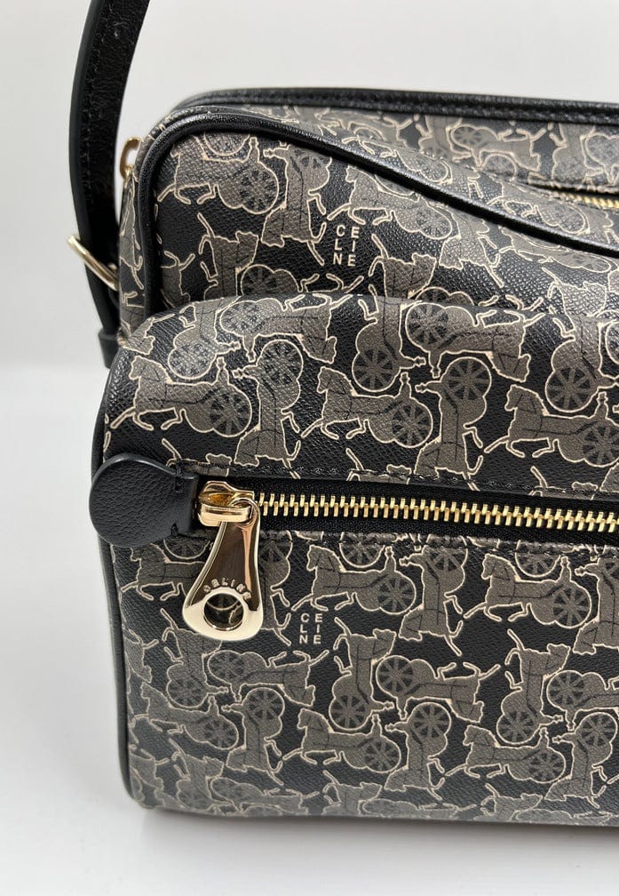 Vintage Celine Coated Canvas Sulky Bag