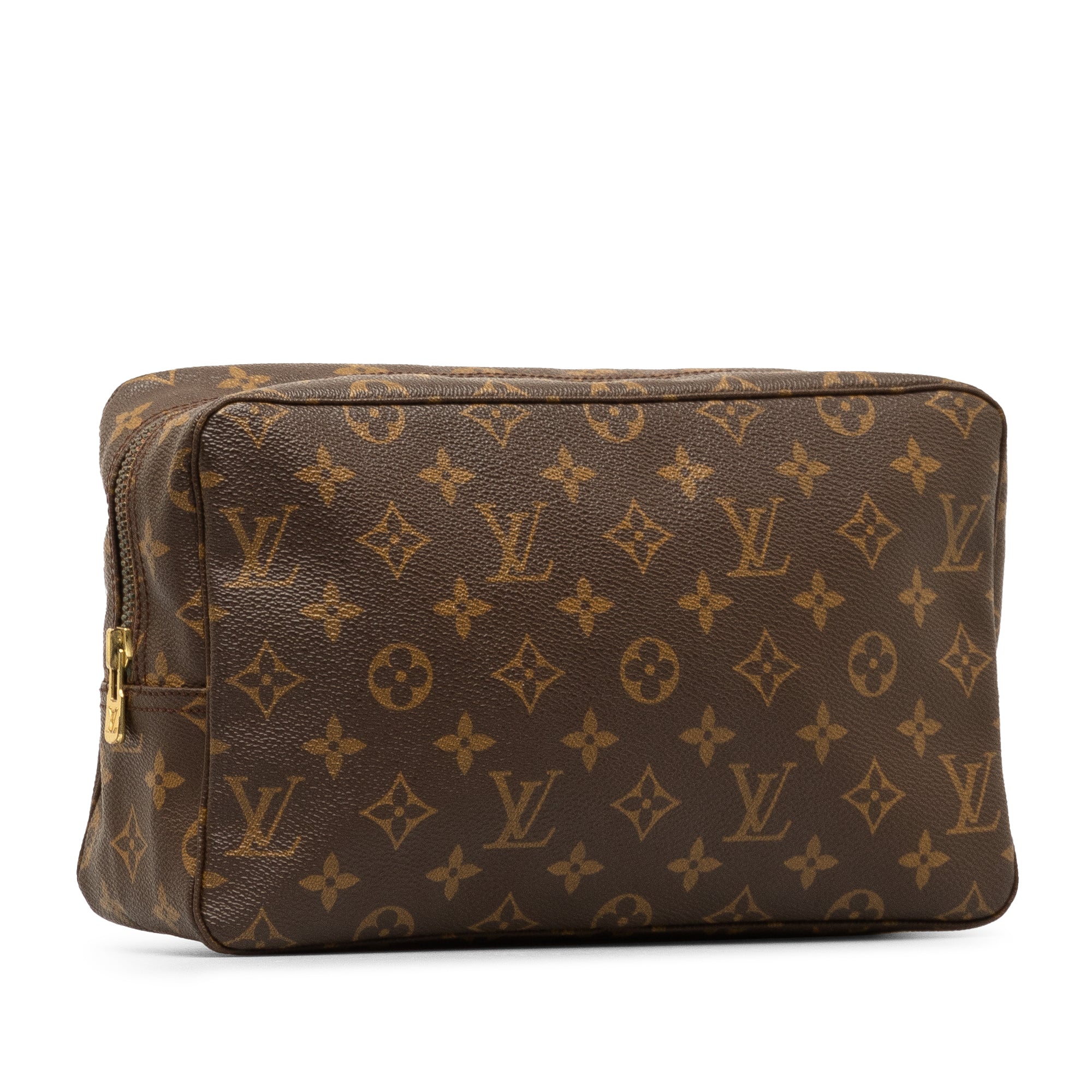 Brown Louis Vuitton Monogram Trousse Toilette 28 Clutch Bag