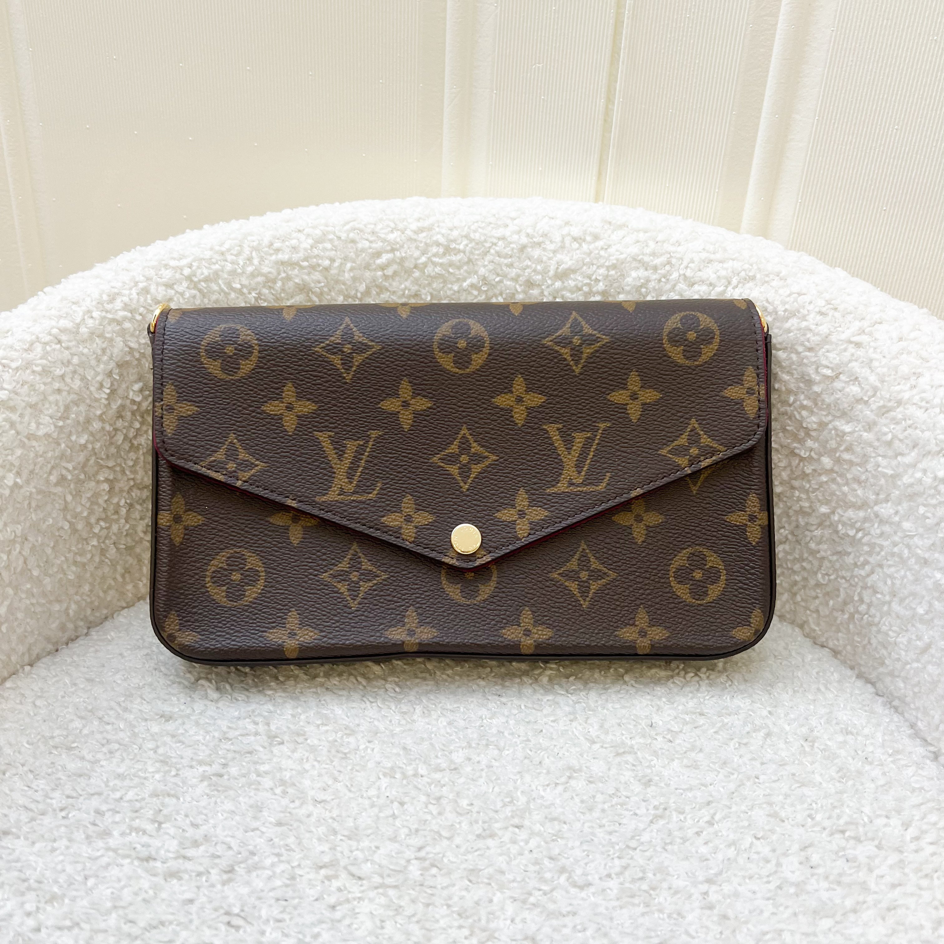 LV Felicie Pochette in Monogram Canvas and GHW