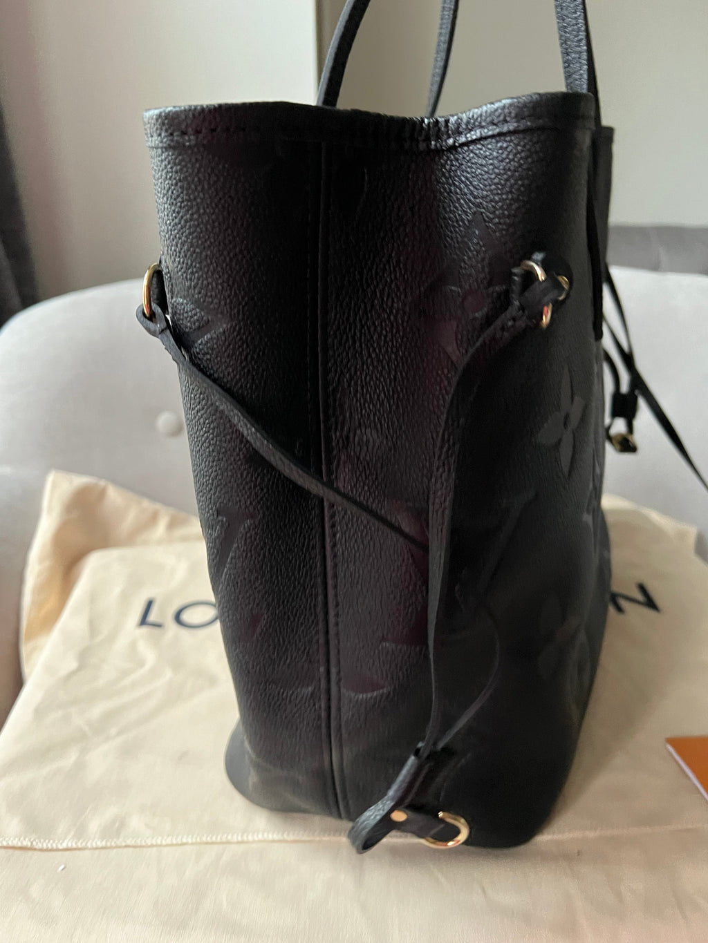 Louis Vuitton Neverfull MM Black Empreinte (RRP £1,940)