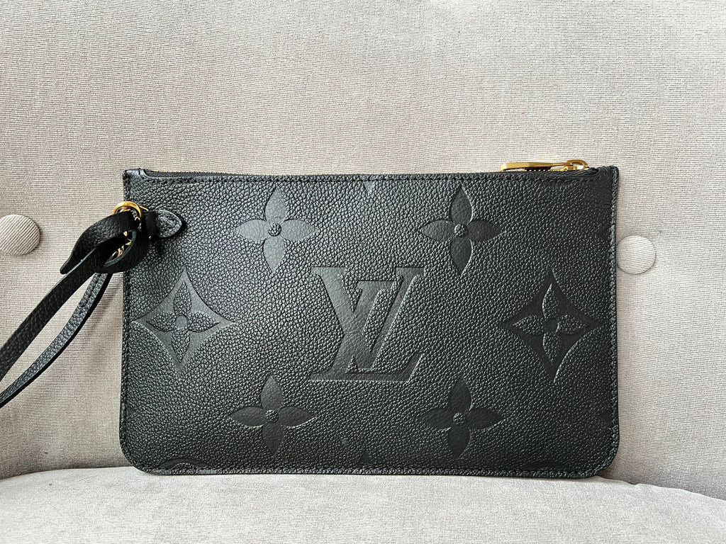 Louis Vuitton Pouch (from Neverfull) Black Empreinte