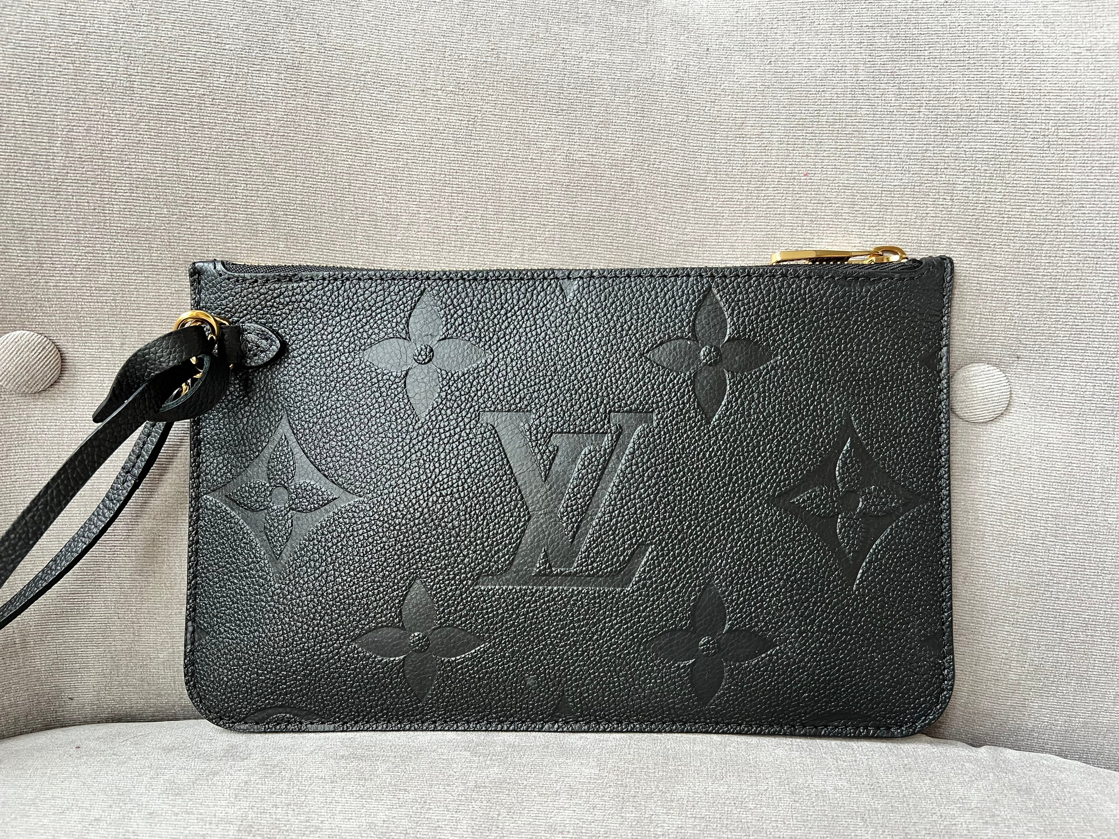 Louis Vuitton Pouch (from Neverfull) Black Empreinte