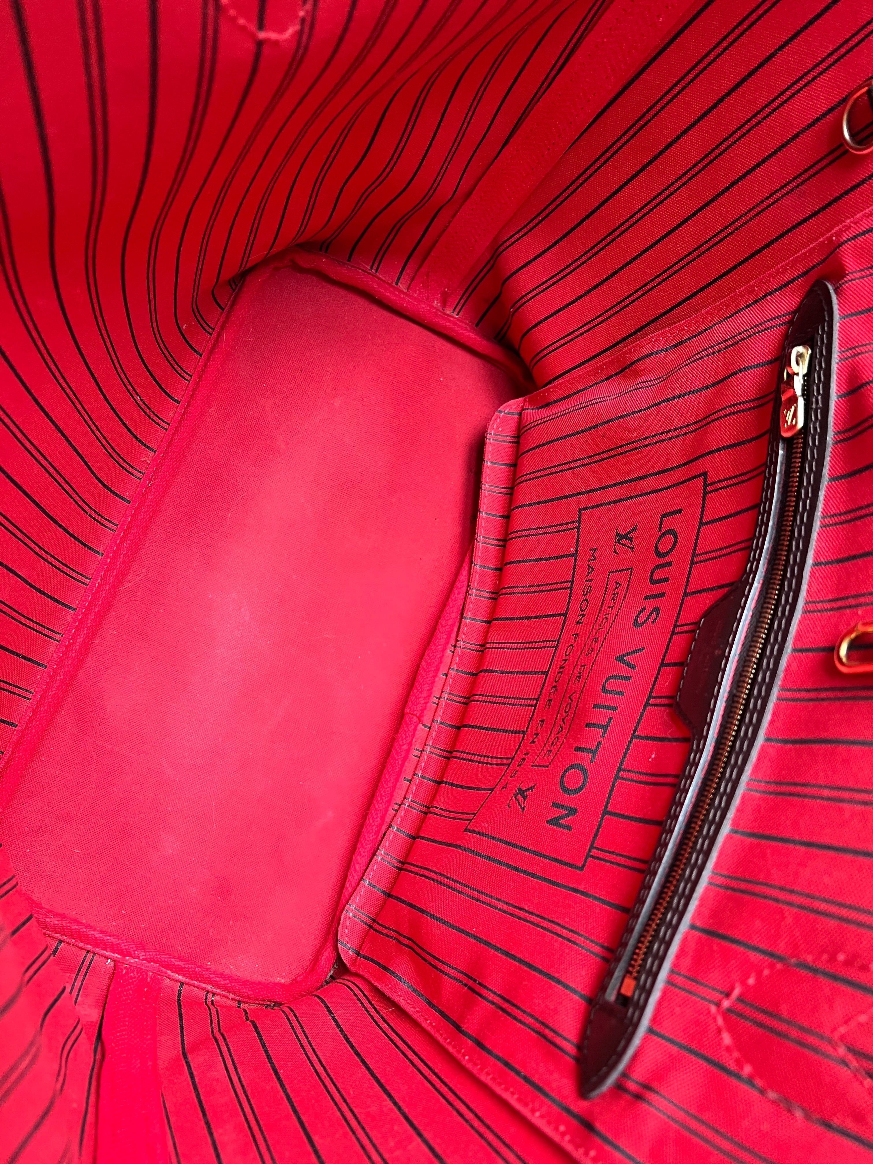 Louis Vuitton Neverfull MM Damier Ebene Cherry Interior (RRP £1,410)
