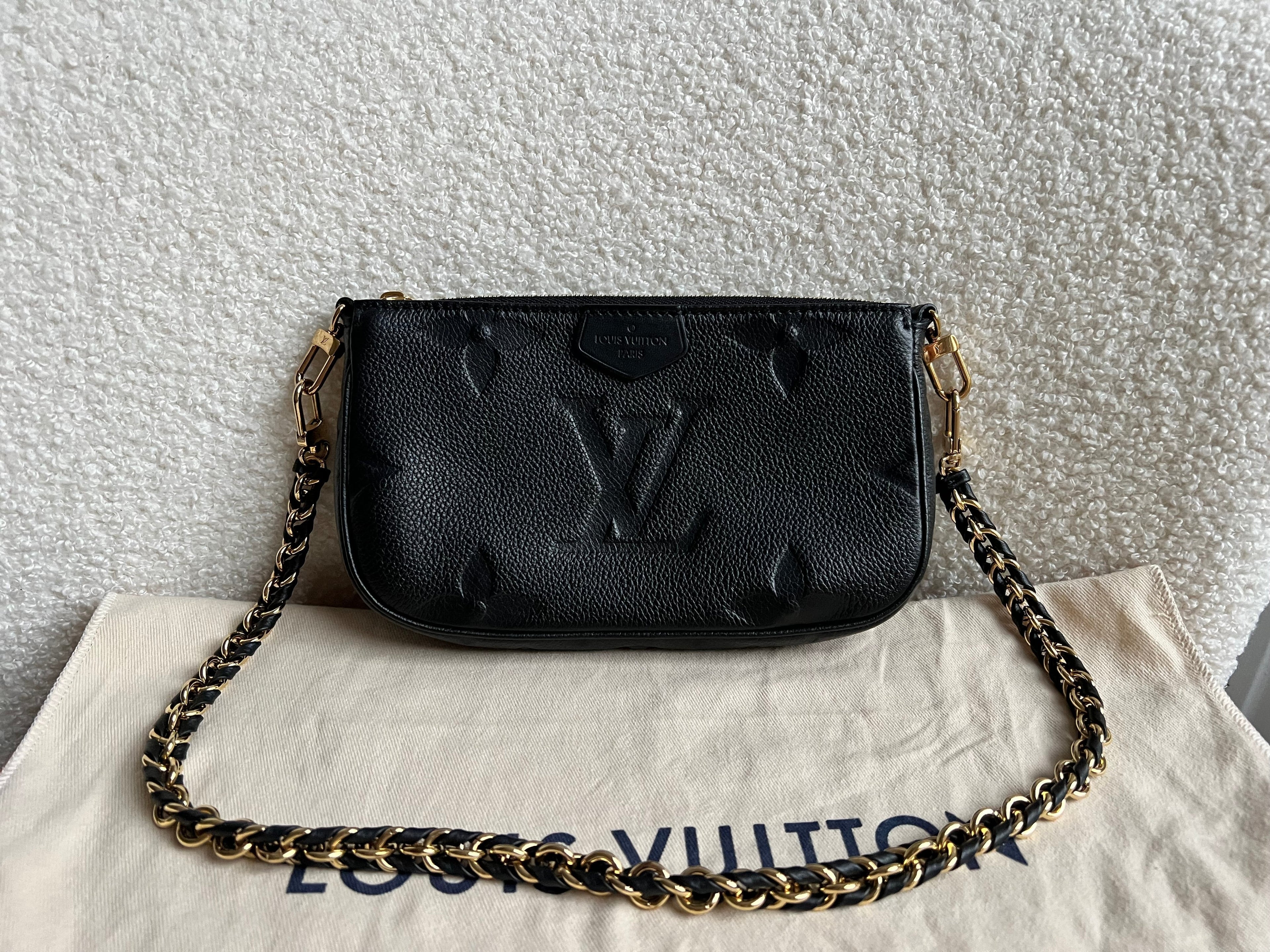 Louis Vuitton Multi Pochette Accessoires Black Empreinte (RRP £2140)
