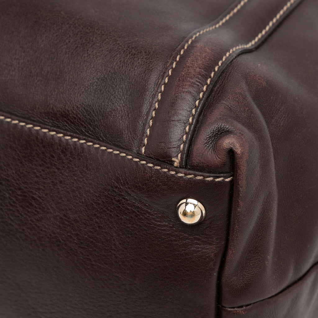 Brown Gucci Dialux Britt Tote