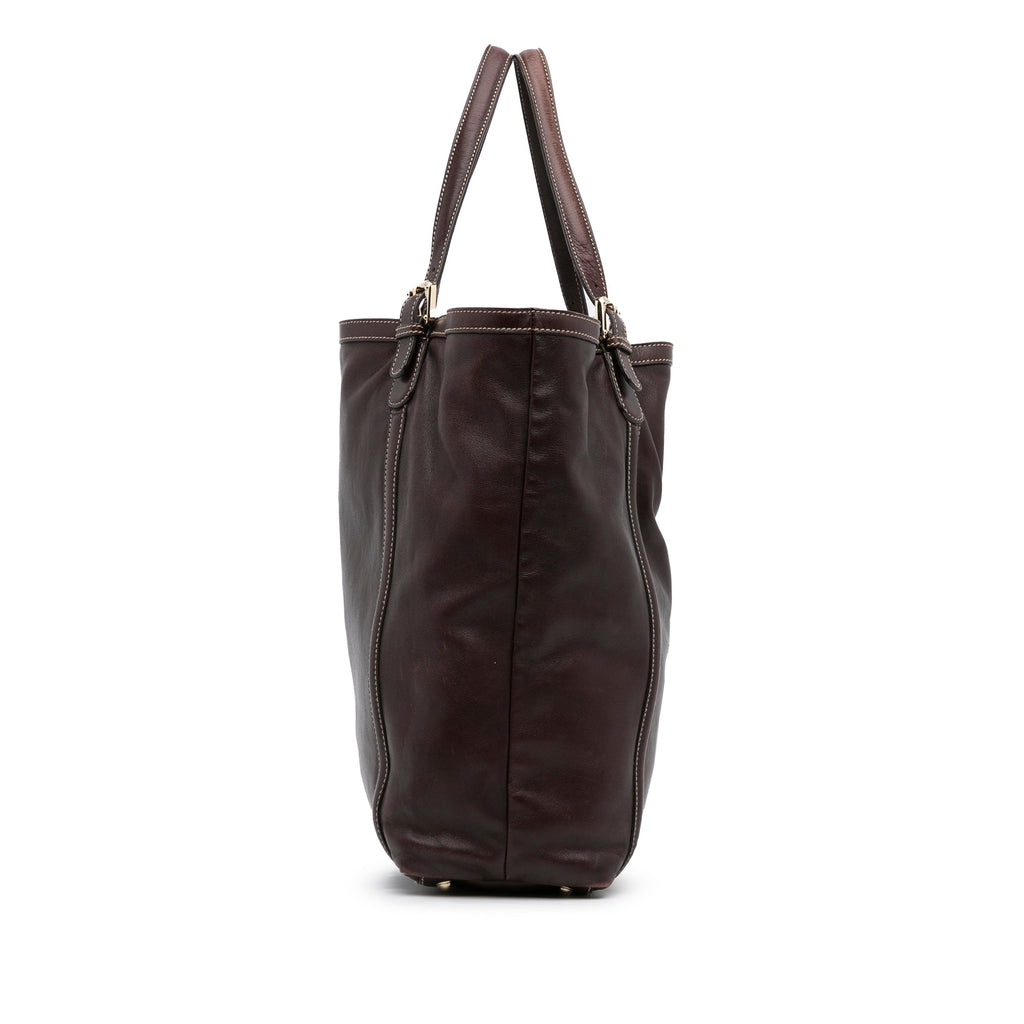 Brown Gucci Dialux Britt Tote