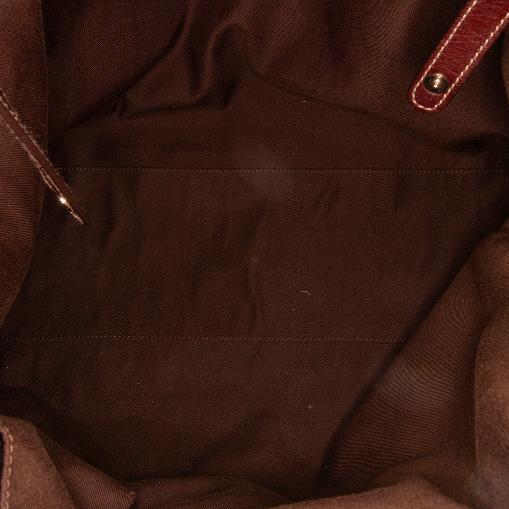 Brown Gucci Dialux Britt Tote