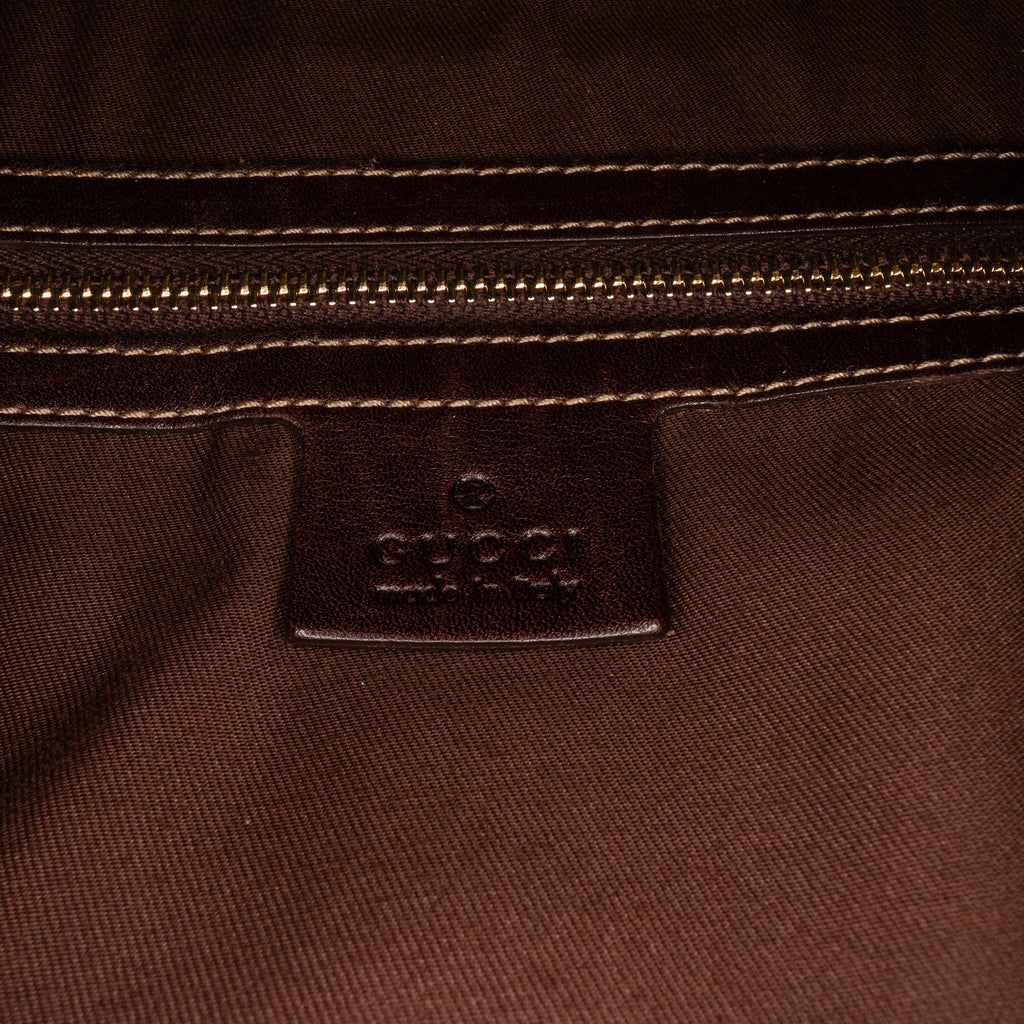 Brown Gucci Dialux Britt Tote