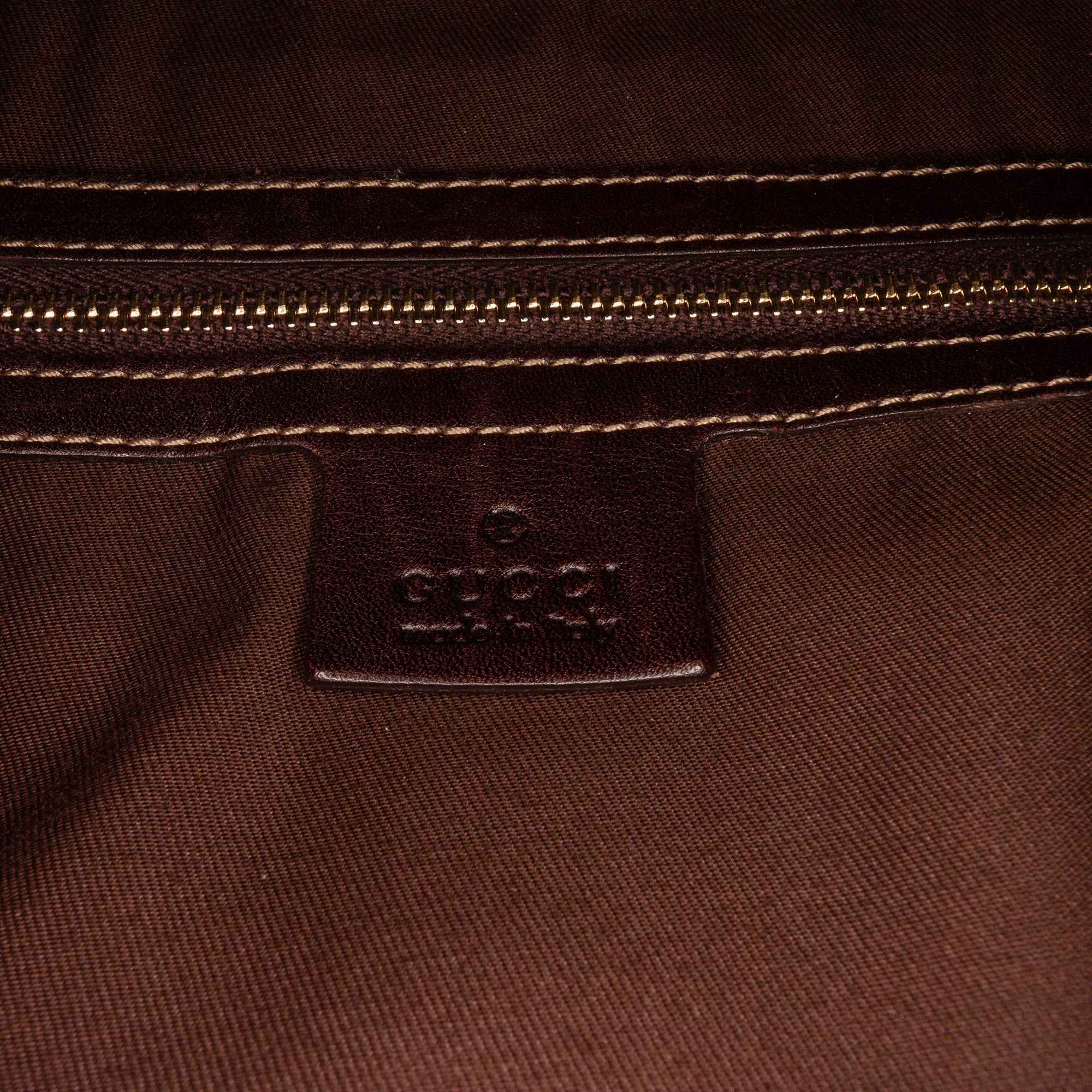 Brown Gucci Dialux Britt Tote