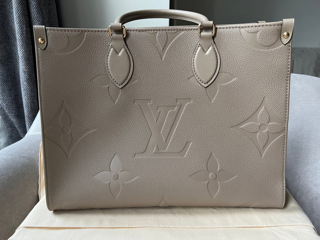 Louis Vuitton On the Go MM Dune Empreinte (RRP £2,480)