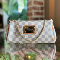 LOUIS VUITTON Eva Damier Azur Canvas Shoulder Bag