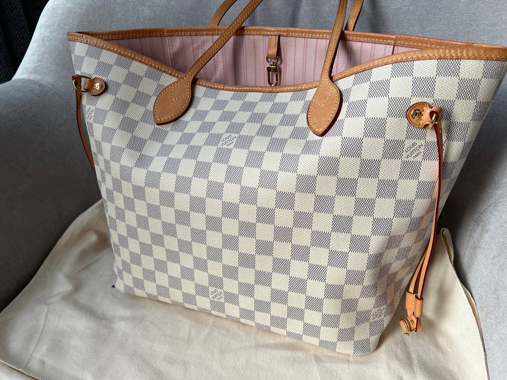 Louis Vuitton Neverfull MM  Damier Azur (RRP £1,410)