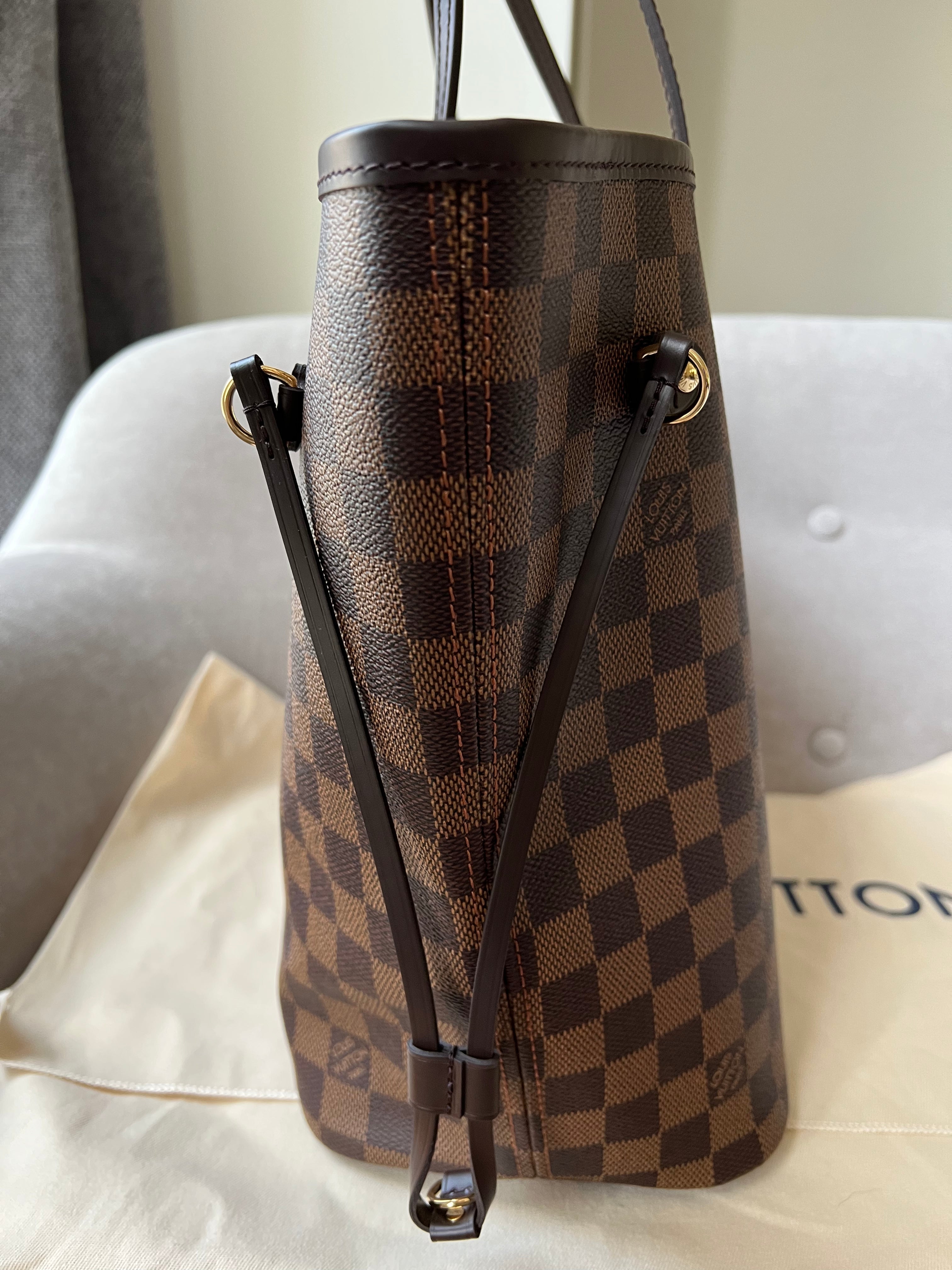 Louis Vuitton Neverfull MM Damier Ebene Cherry Interior (RRP £1,410)