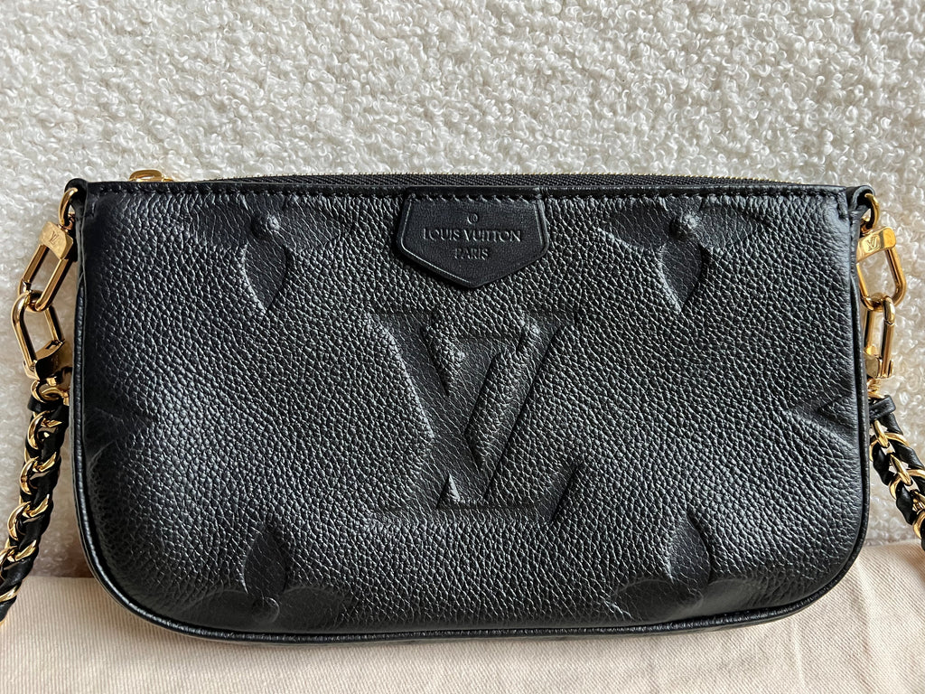 Louis Vuitton Multi Pochette Accessoires Black Empreinte (RRP £2140)