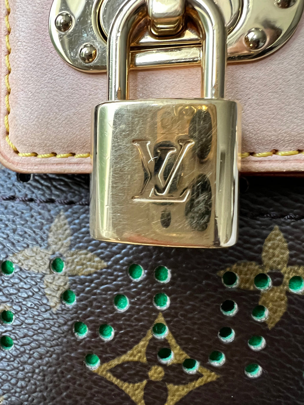 Louis Vuitton Perforated Monogram Green Musette Bag