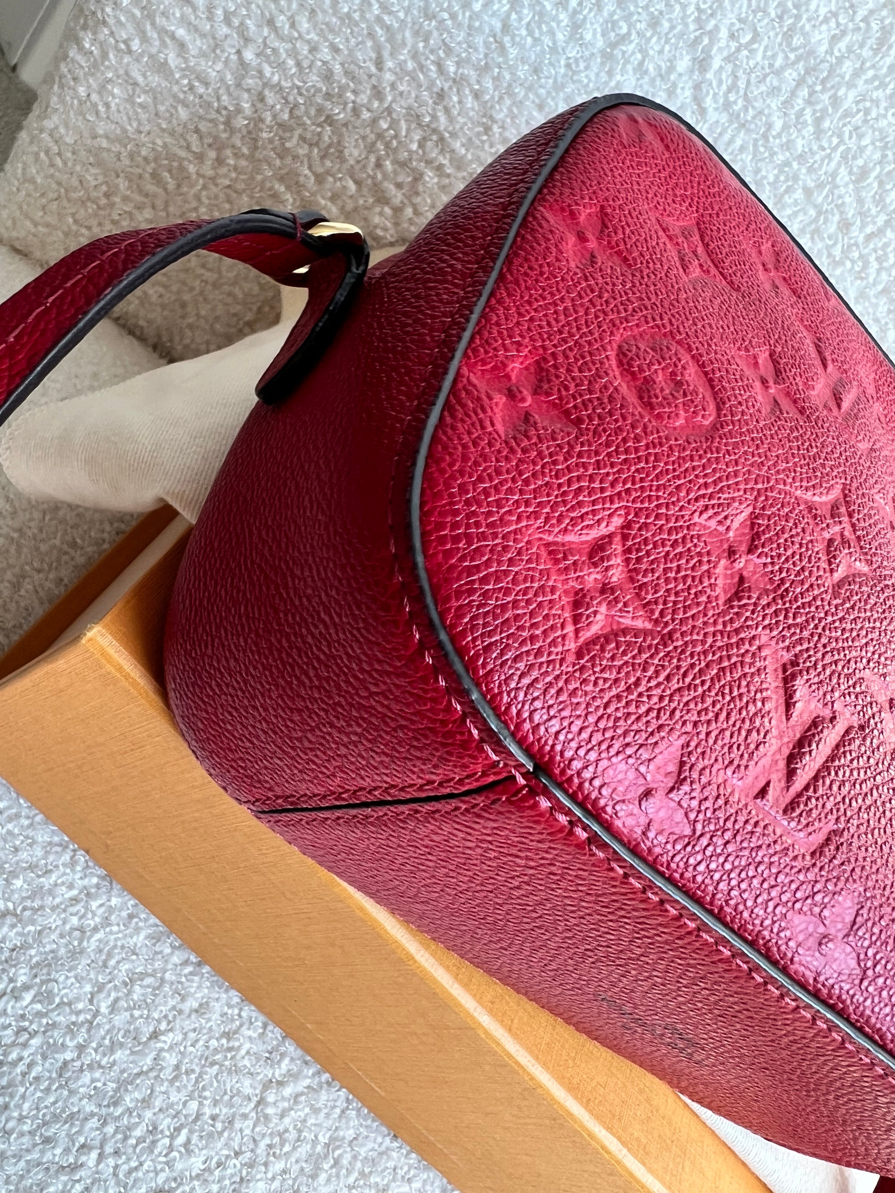 Louis Vuitton Saintonge Red Empreinte (RRP £1520)