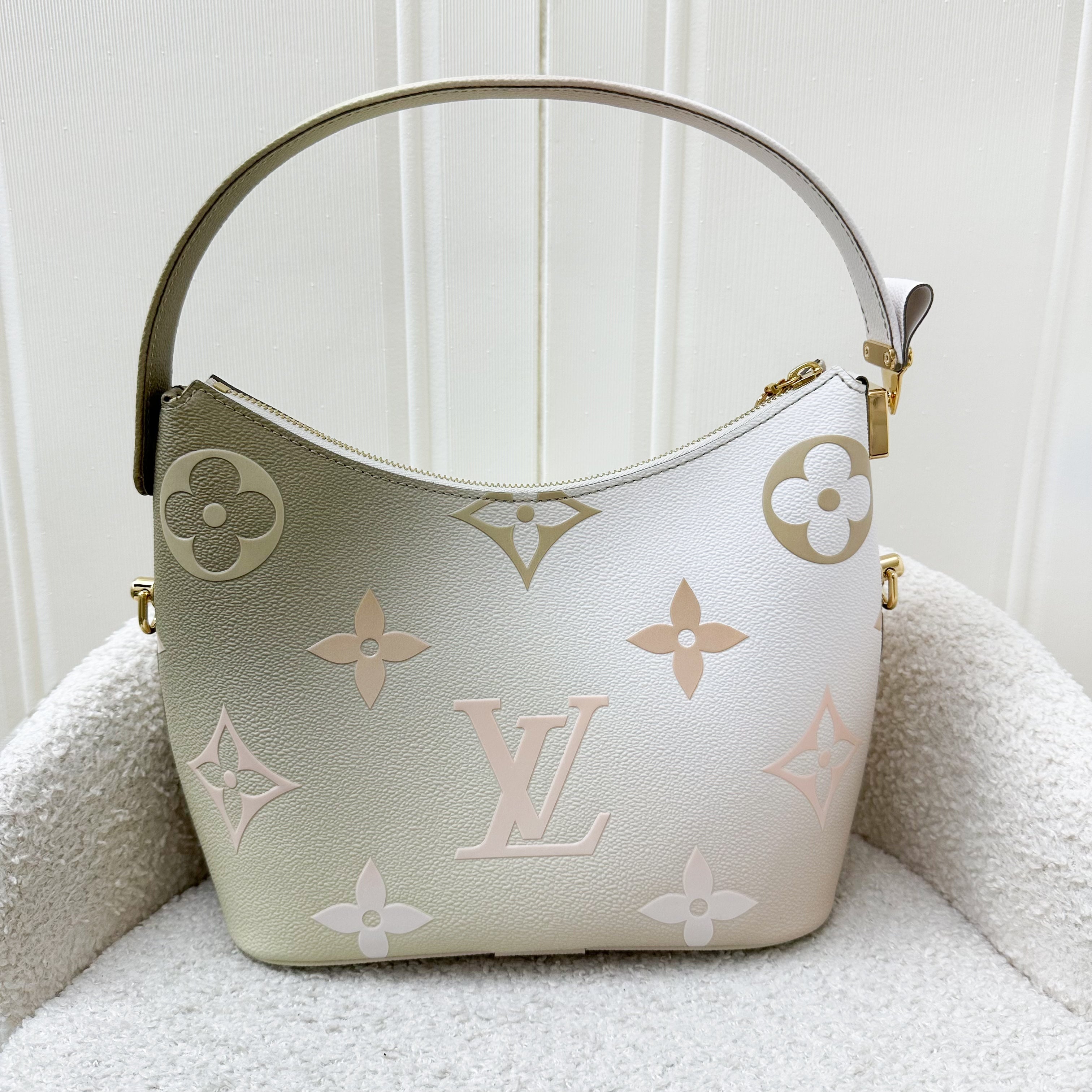 Louis Vuitton LV Marshmallow Bag in Cream Ombre Coated Canvas and GHW